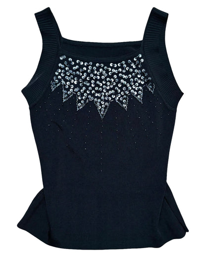 Beaded 90’s Knit Tank | Size S/M
