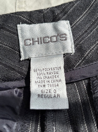 Chico's 00's Pinstripe Pant | Size 28” Waist