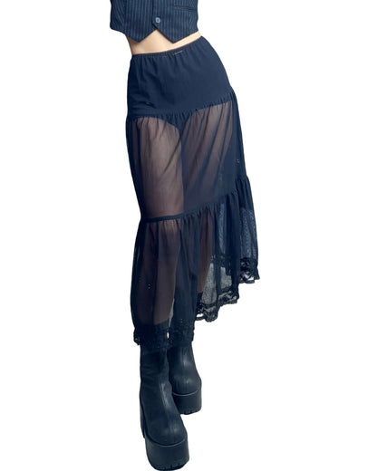 Dressbarn 90’s Mesh Maxi Skirt | Size 29” Waist