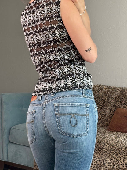 Dressbarn 90's Mesh Top | Size L