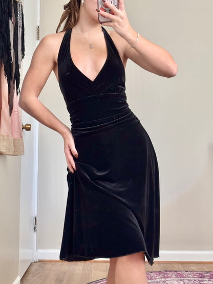 AB Studio 00's Velvet Dress | Size S