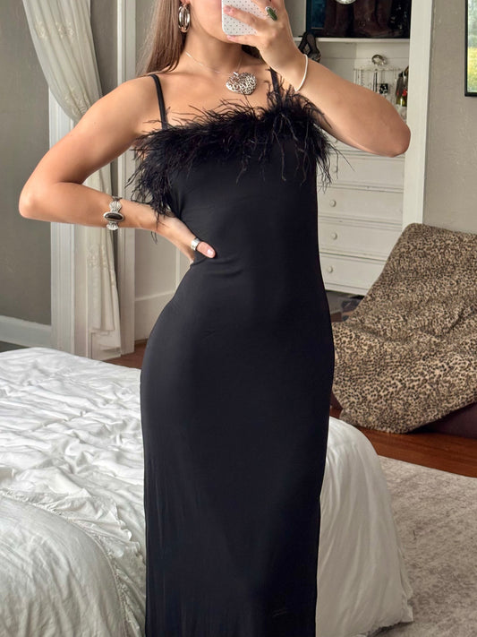Jubi 90's Feather Dress | Size L