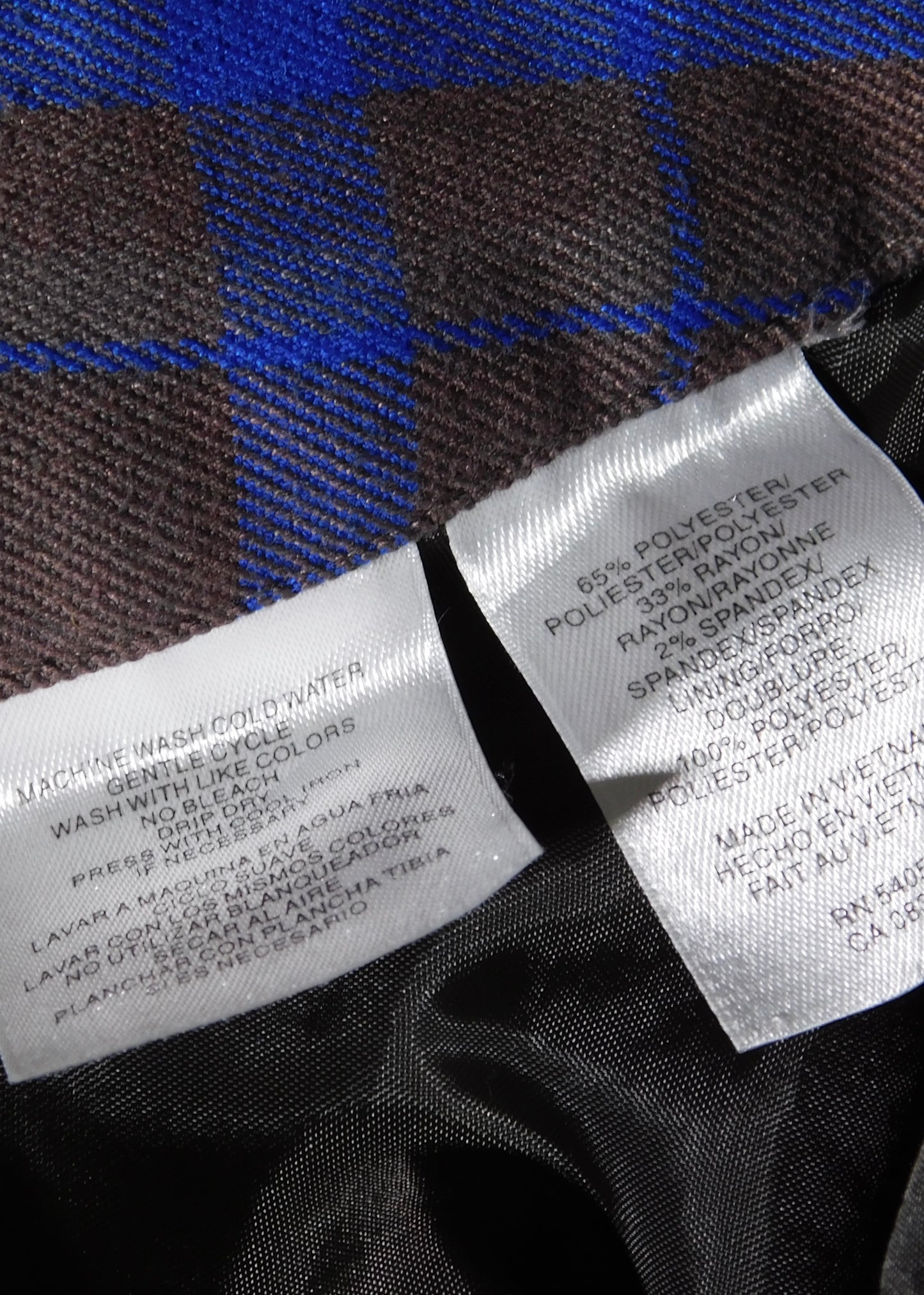 Tate Plaid Maxi | Size 29” waist