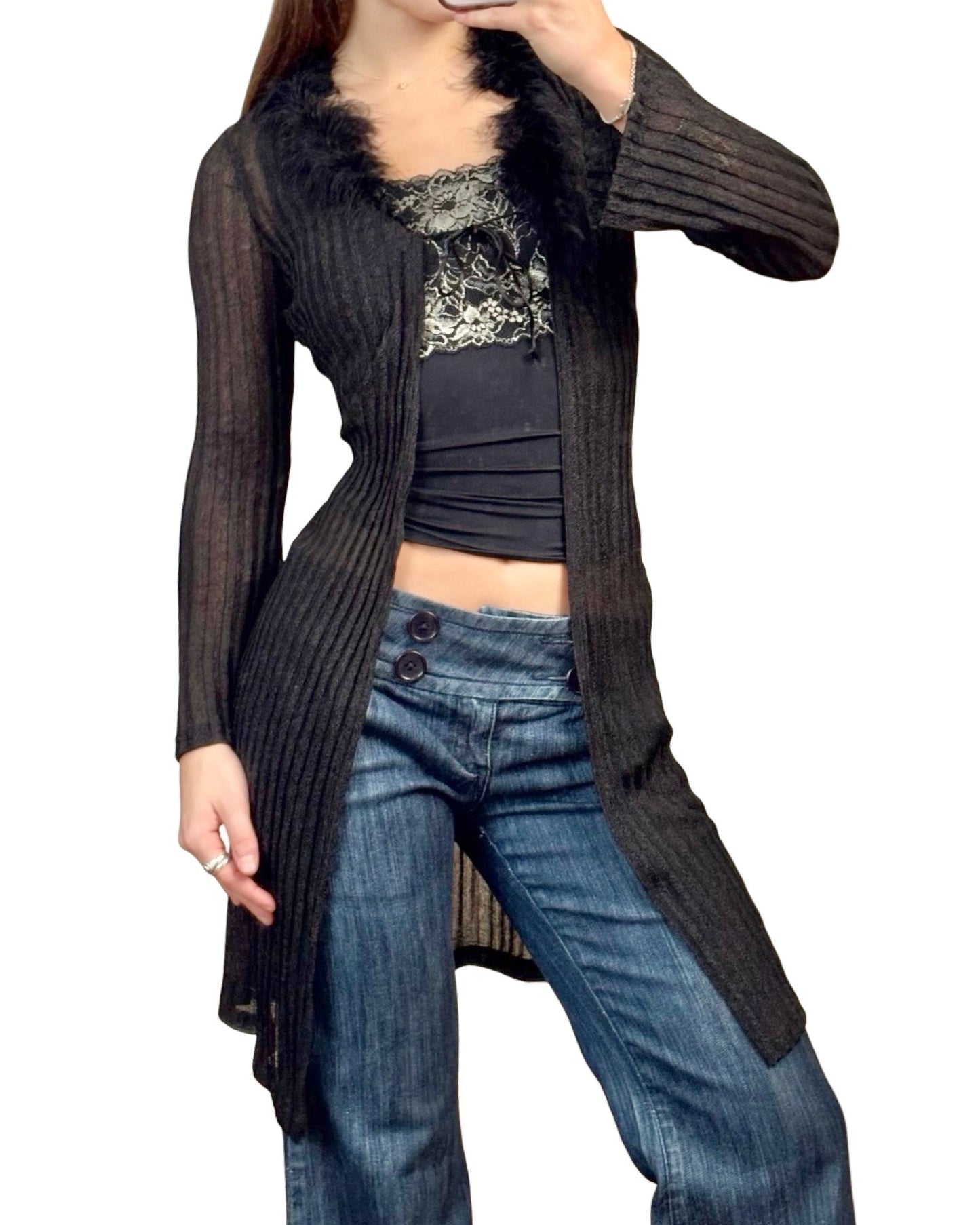 Confess 90's Mesh Cardigan | Size S