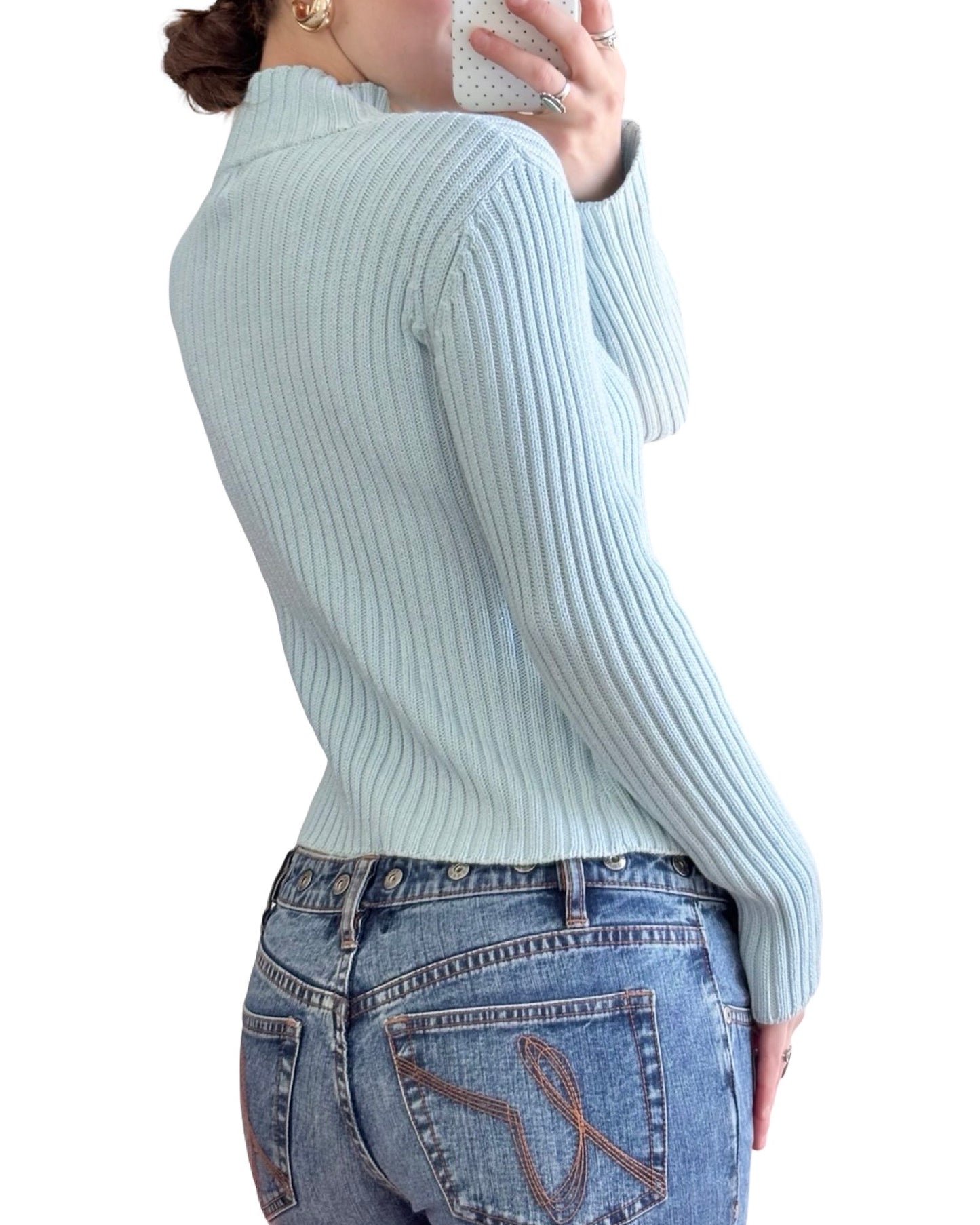 Gap 00's Blue Fitted Knit | Size XS