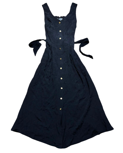 Tie Back 90’s Button Dress | Size S