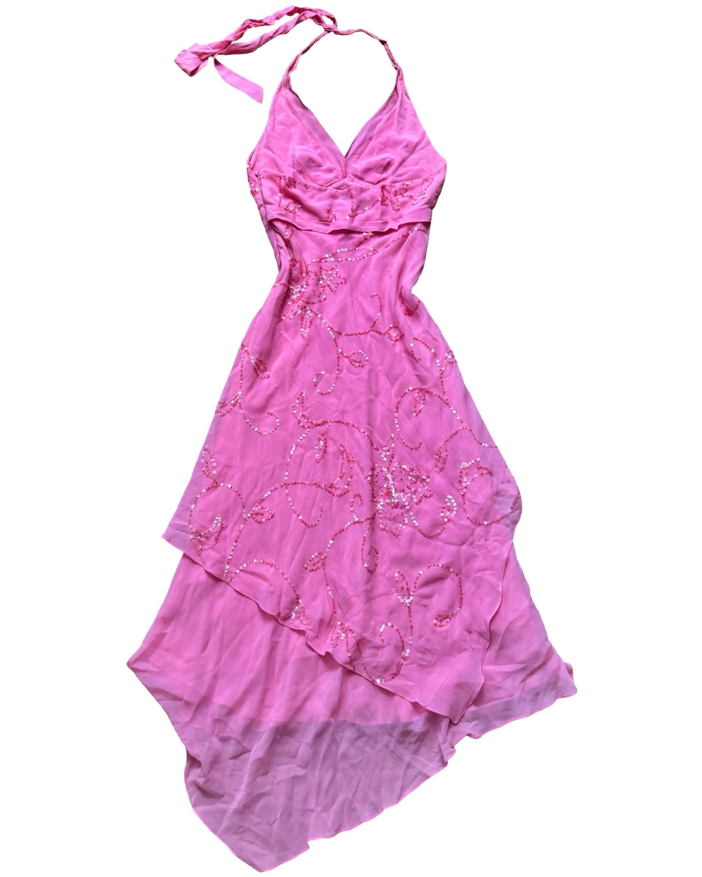 BCBG 00's Beaded Silk Dress | Size 0