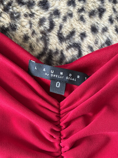 Shelli Segal 00's Ruched Dress | Size XS