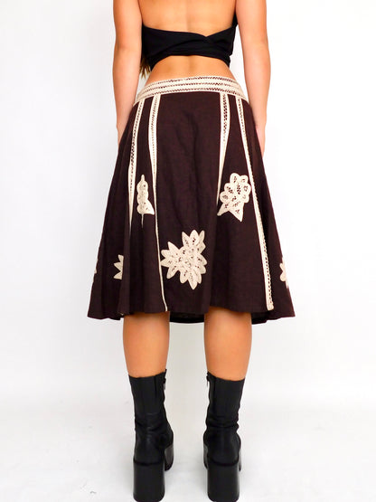 Lola Crochet Midi | Size 30” waist