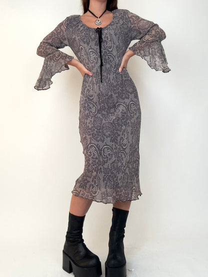 Lace Print Maxi | Size M