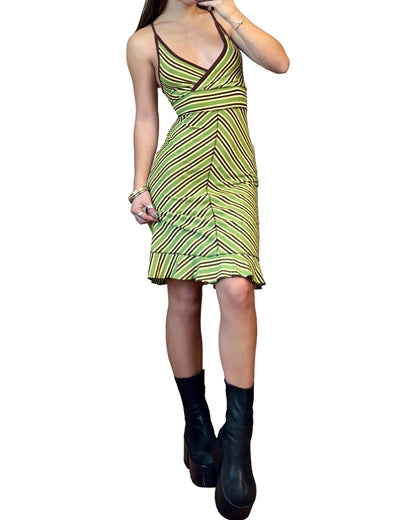 Xi Striped 00's Dress | Size M