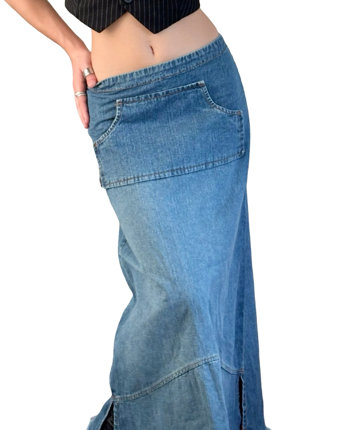 Billy Blues 90's Maxi Skirt | Size 28" Waist