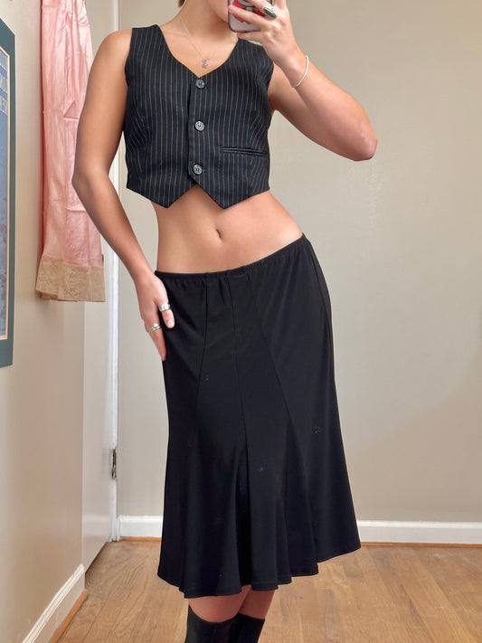 Slinky 90’s Midi Skirt | Size 28” Waist