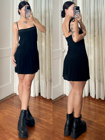 Y2K Drop Waist Mini Dress | Size S/M
