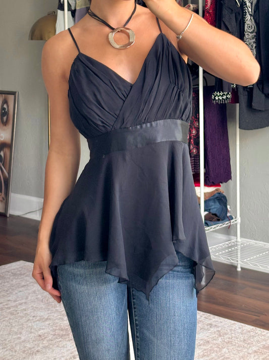 Spenser Jeremy 00's Silk Top | Size M