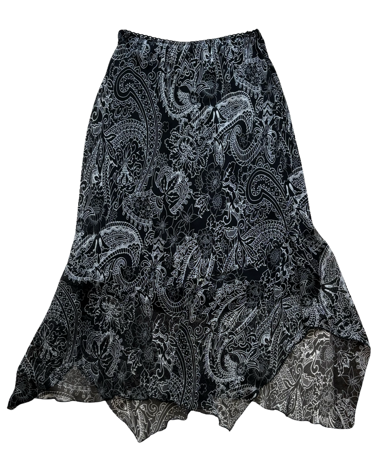 Paisley Asymmetric Maxi | Size 30” waist