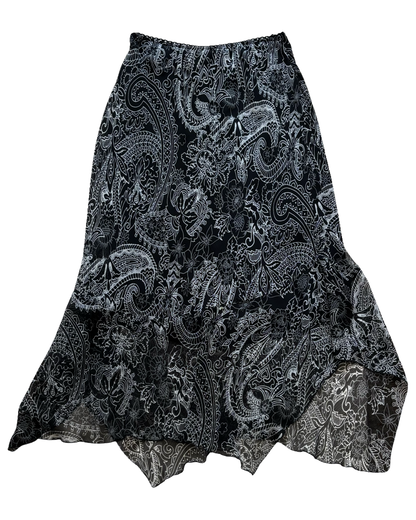 Paisley Asymmetric Maxi | Size 30” waist