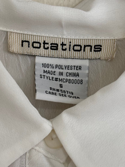 Notations 00's Mesh Ruffle Blouse | Size S