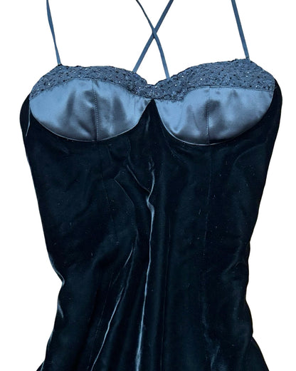 Rimini 90's Velvet Dress | Size 2