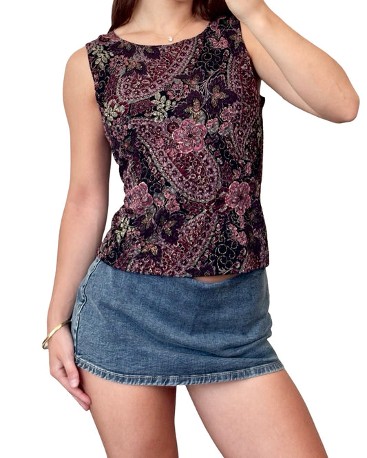 MSK 90's Printed Top | Size M