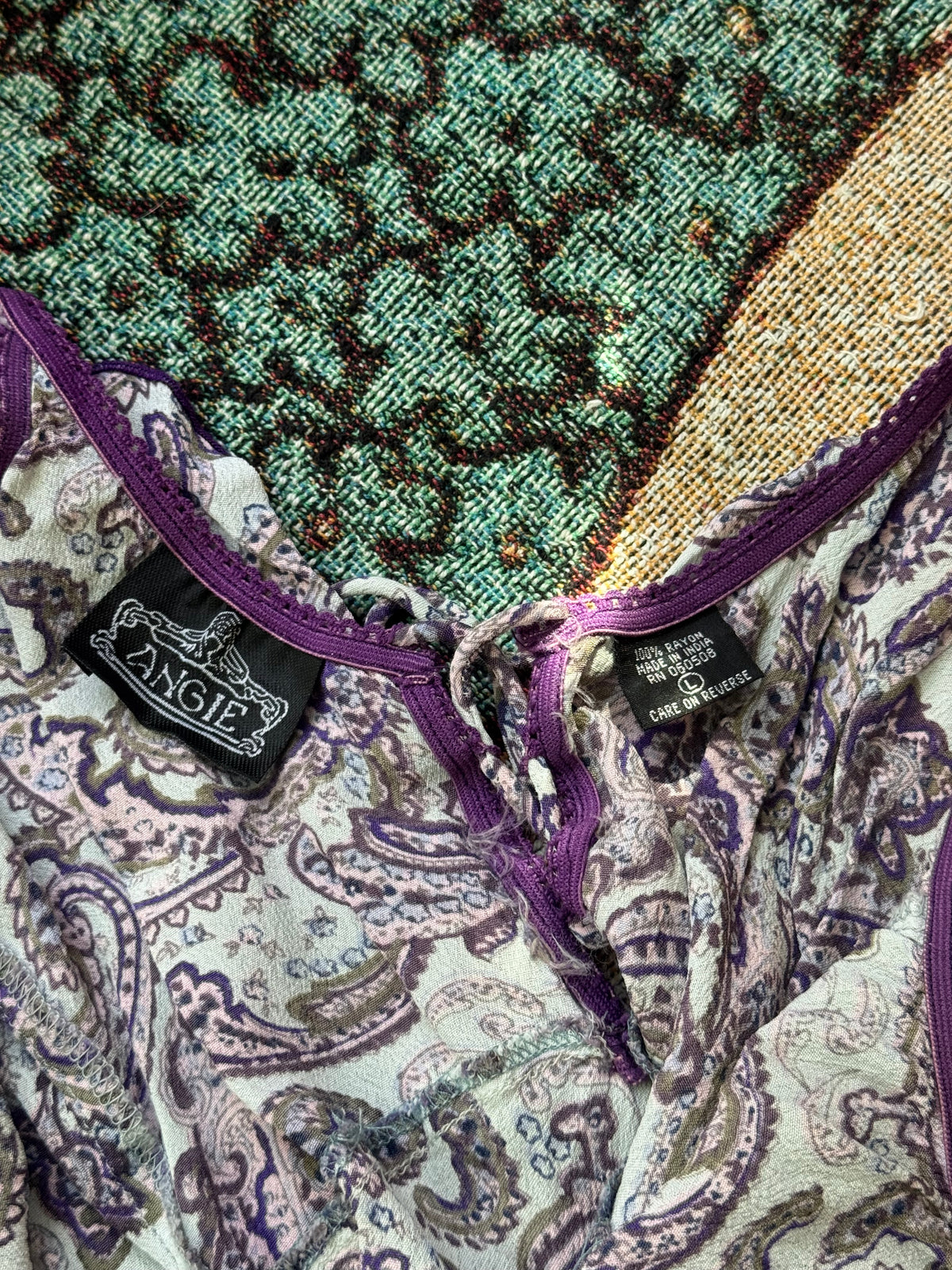 Y2K Printed Dress | Size L
