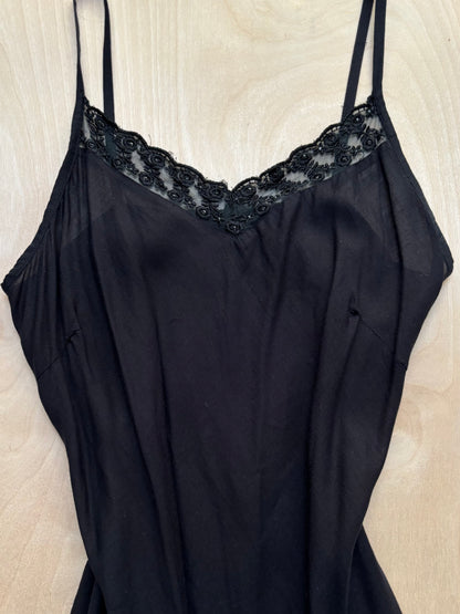 Lace Trim 90’s Slip Dress | Size S