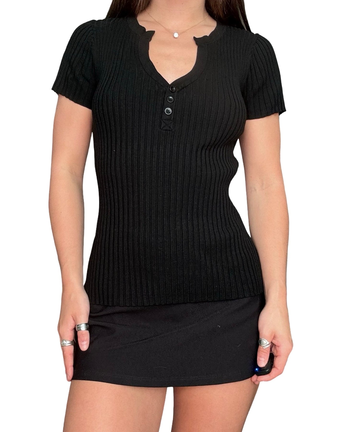 August Silk 00's Knit Top | Size L