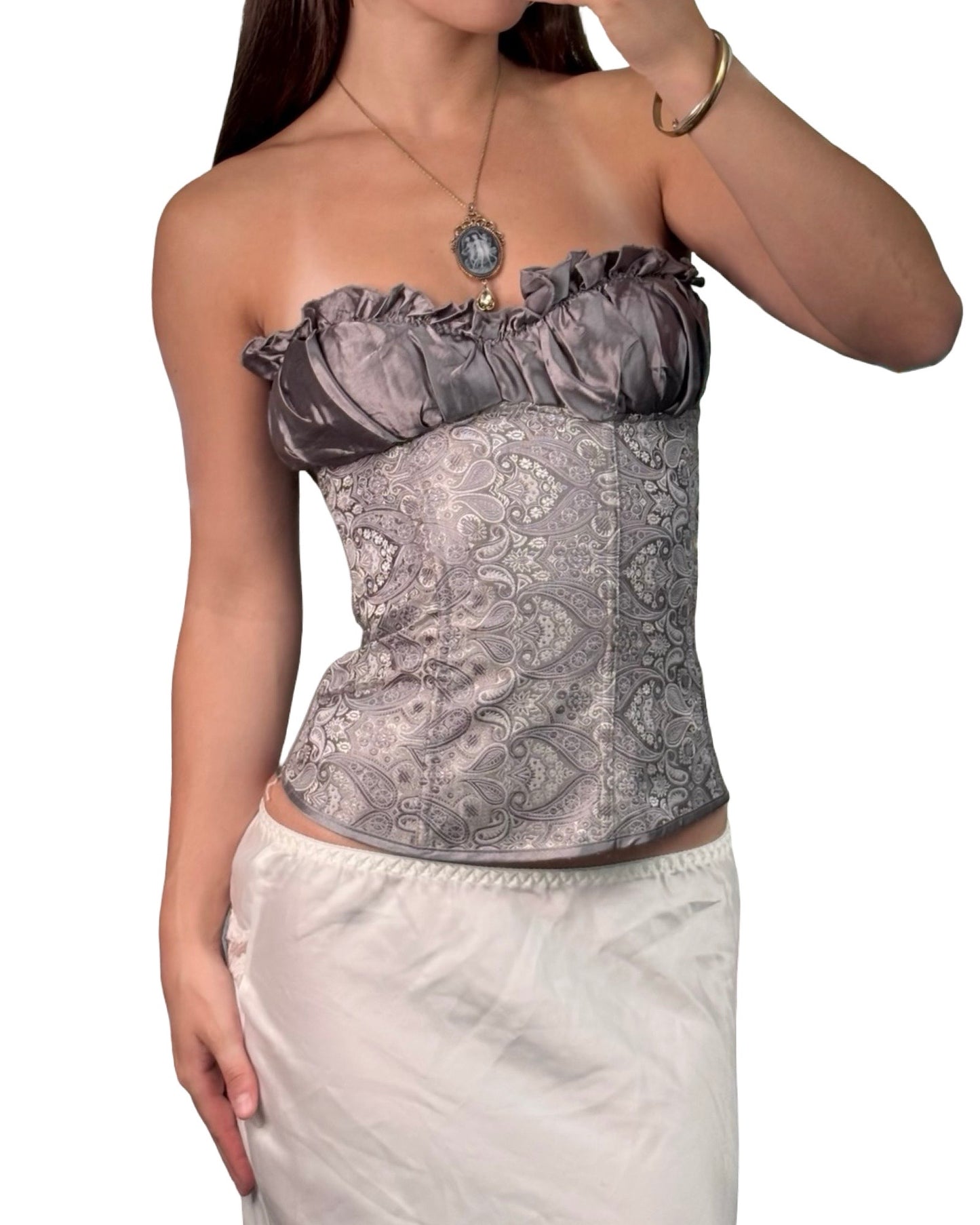 Printed Purple Corset | Size XS