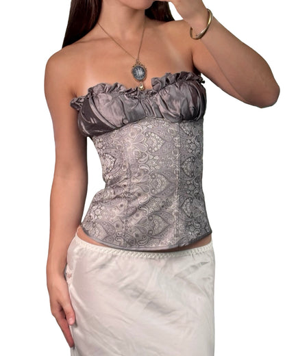 Printed Purple Corset | Size XS