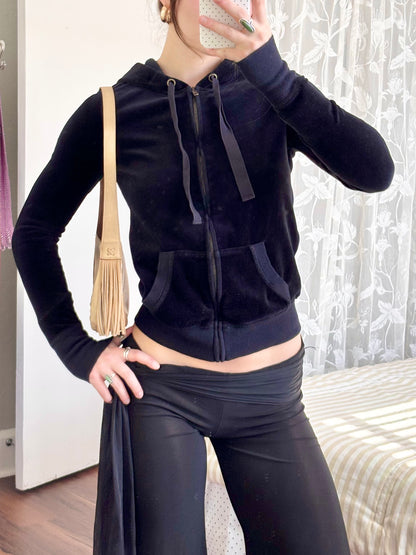 Jenni 00's Velvet Zip Up | Size S