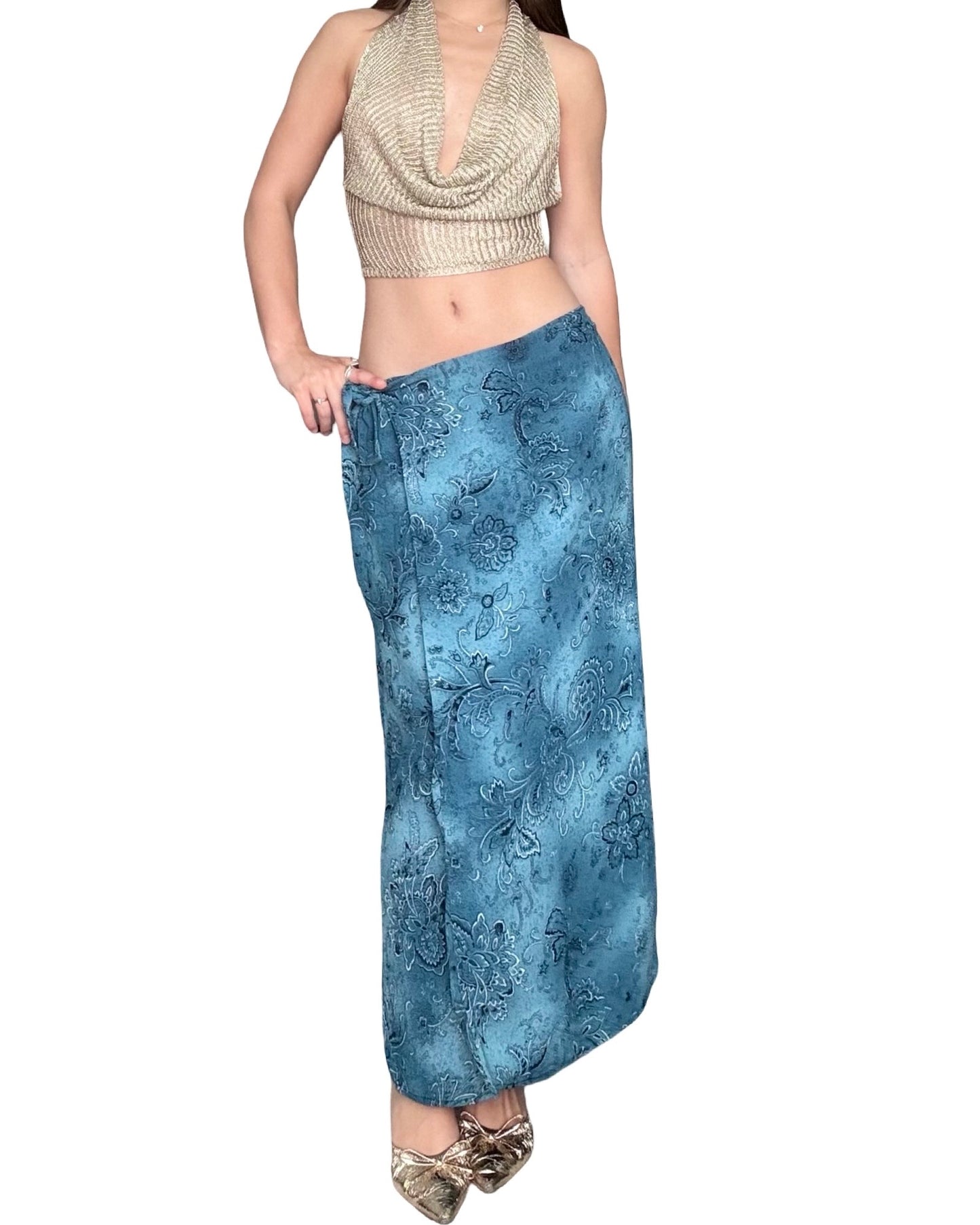Laura Scott 90's Wrap Skirt | Size 28" Waist