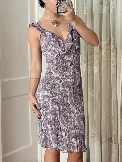 Y2K Printed Dress | Size L