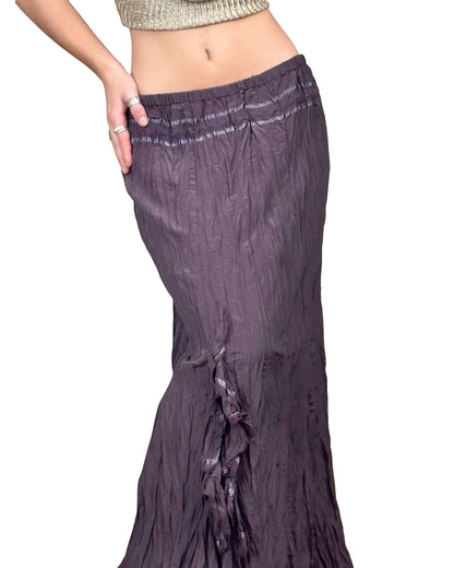 Ruffle 90's Maxi Skirt | Size 28” Waist