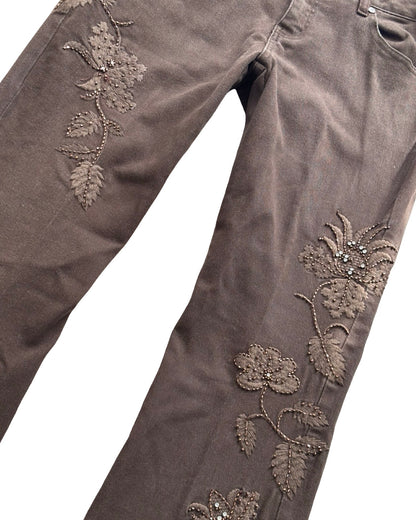 Willi Smith 00's Embroidered Pant | Size 6