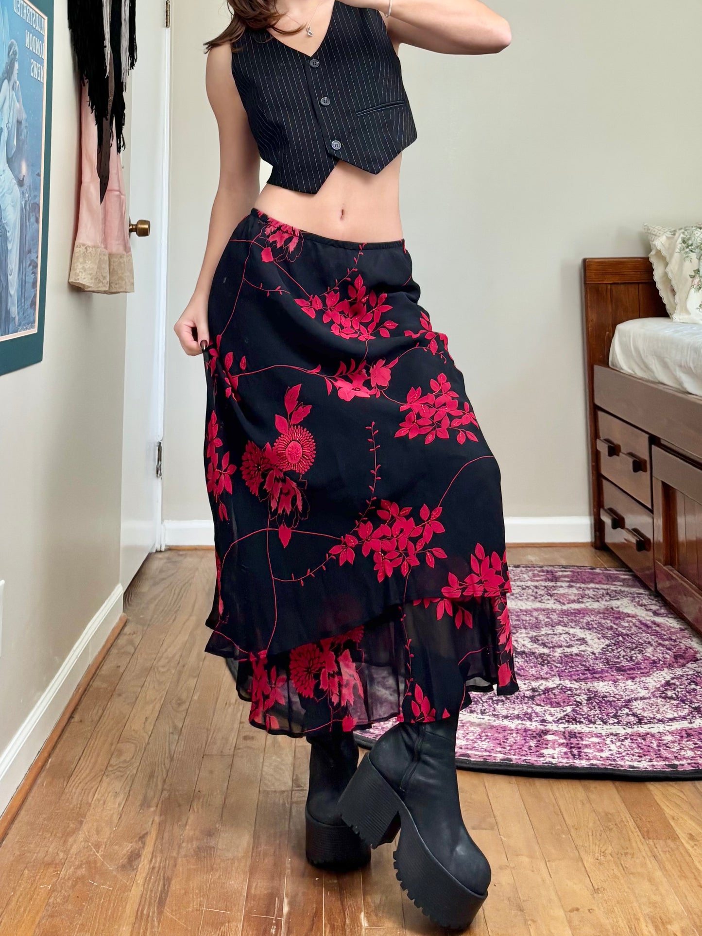 JM 90's Floral Skier | Size 36" Waist