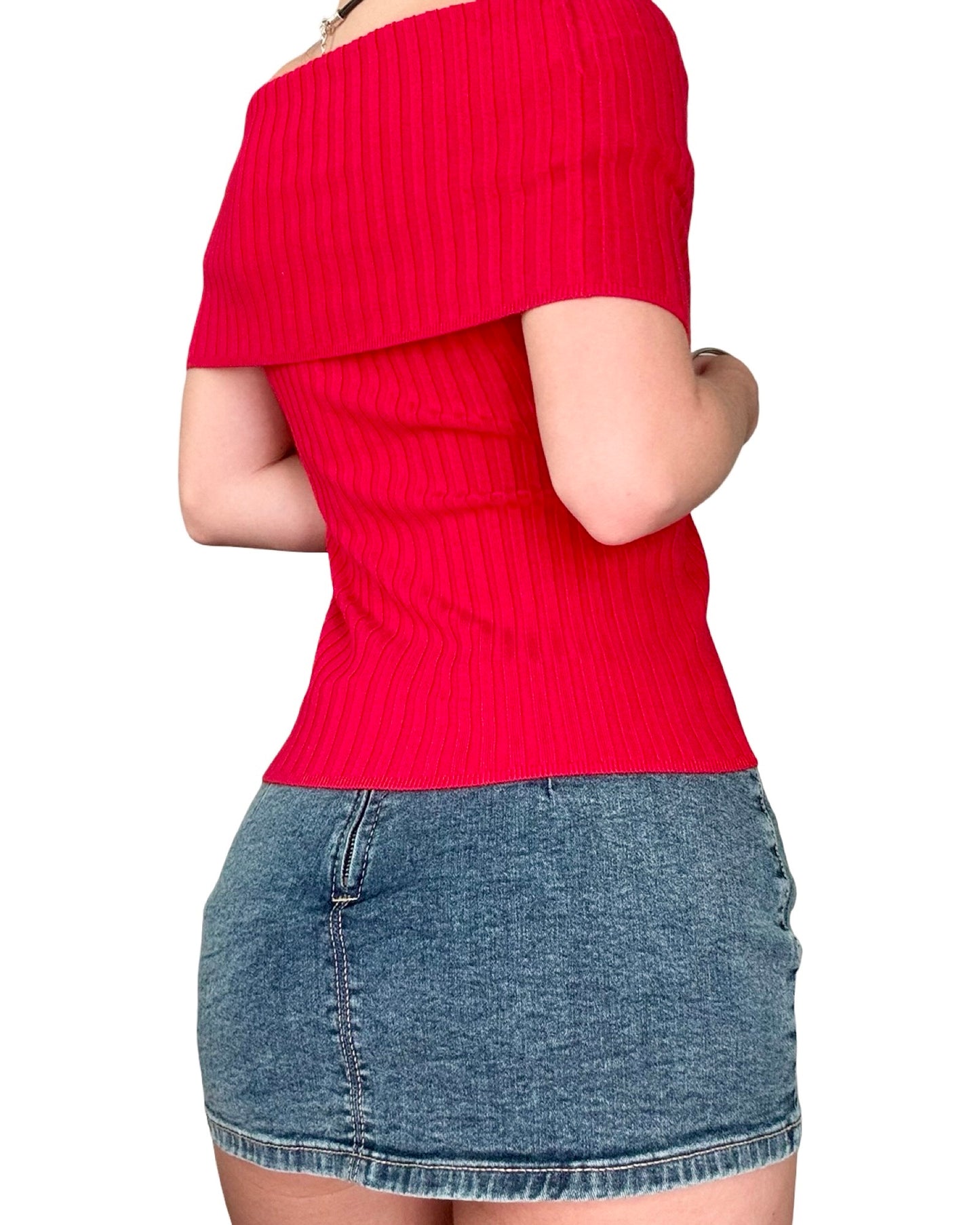 I.N.C 00's Knit Fold Top | Size S