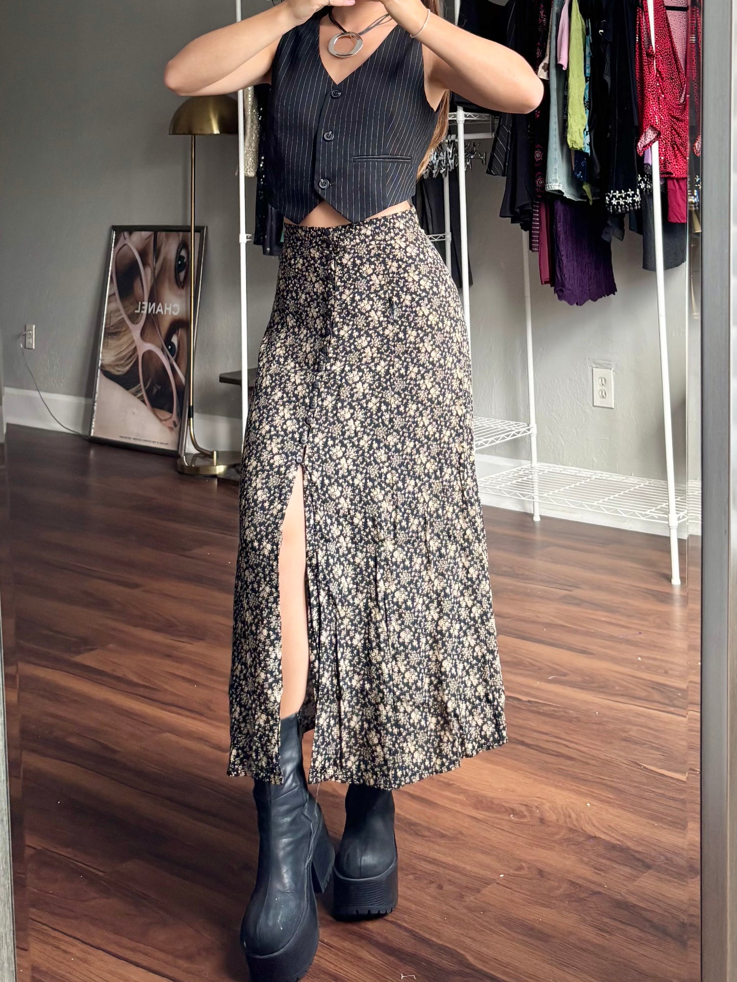 Express 90's Button Skirt | Size 24" Waist