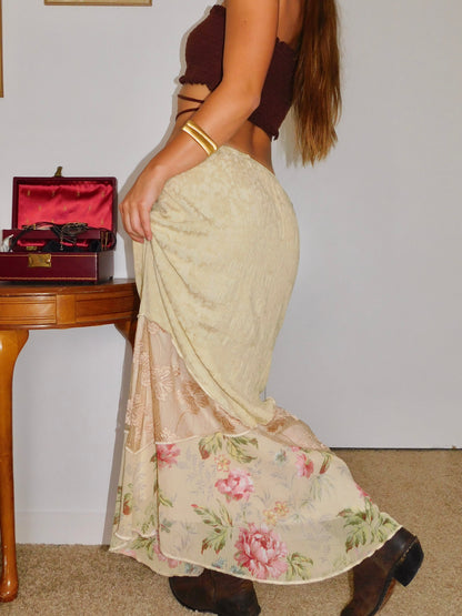 Josie Floral Mesh Maxi | Size 31” waist