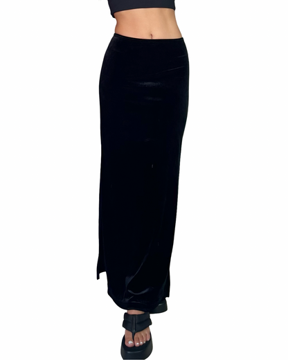 Wrapper Velvet Maxi | Size 26” waist