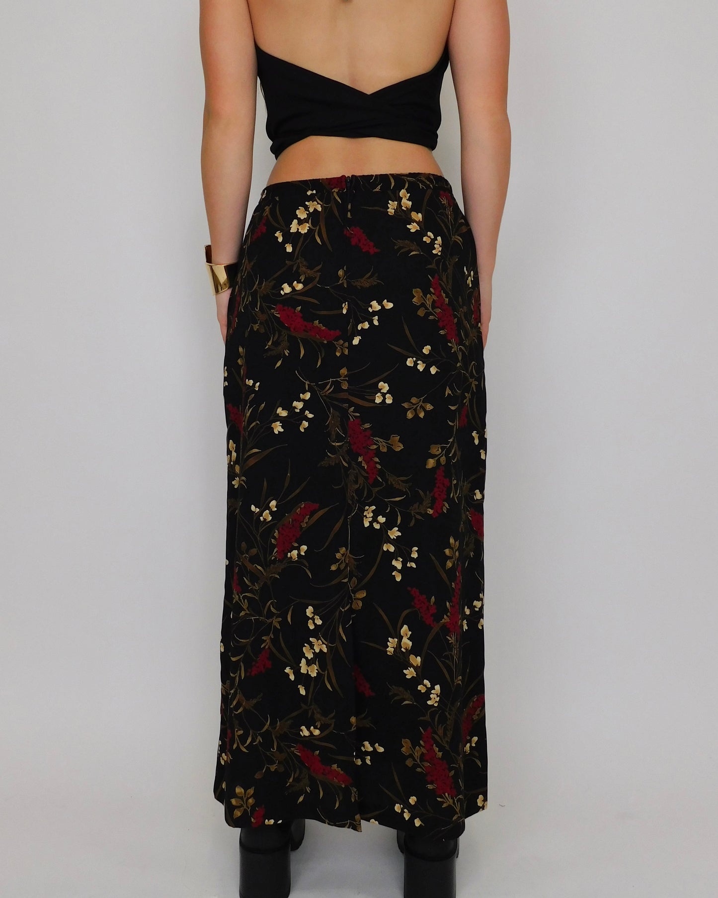 90’s Floral Print Maxi Skirt | Size 6
