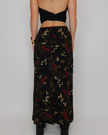 90’s Floral Print Maxi Skirt | Size 6