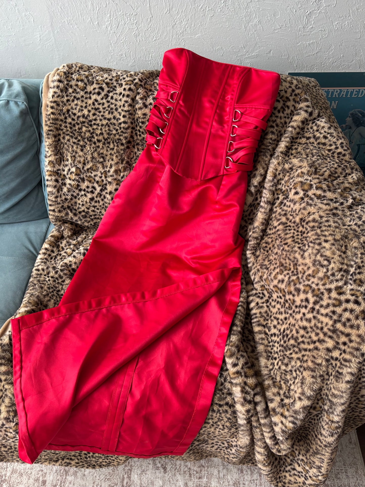 Jessica McClintock Corset Maxi Dress | Size 3/4