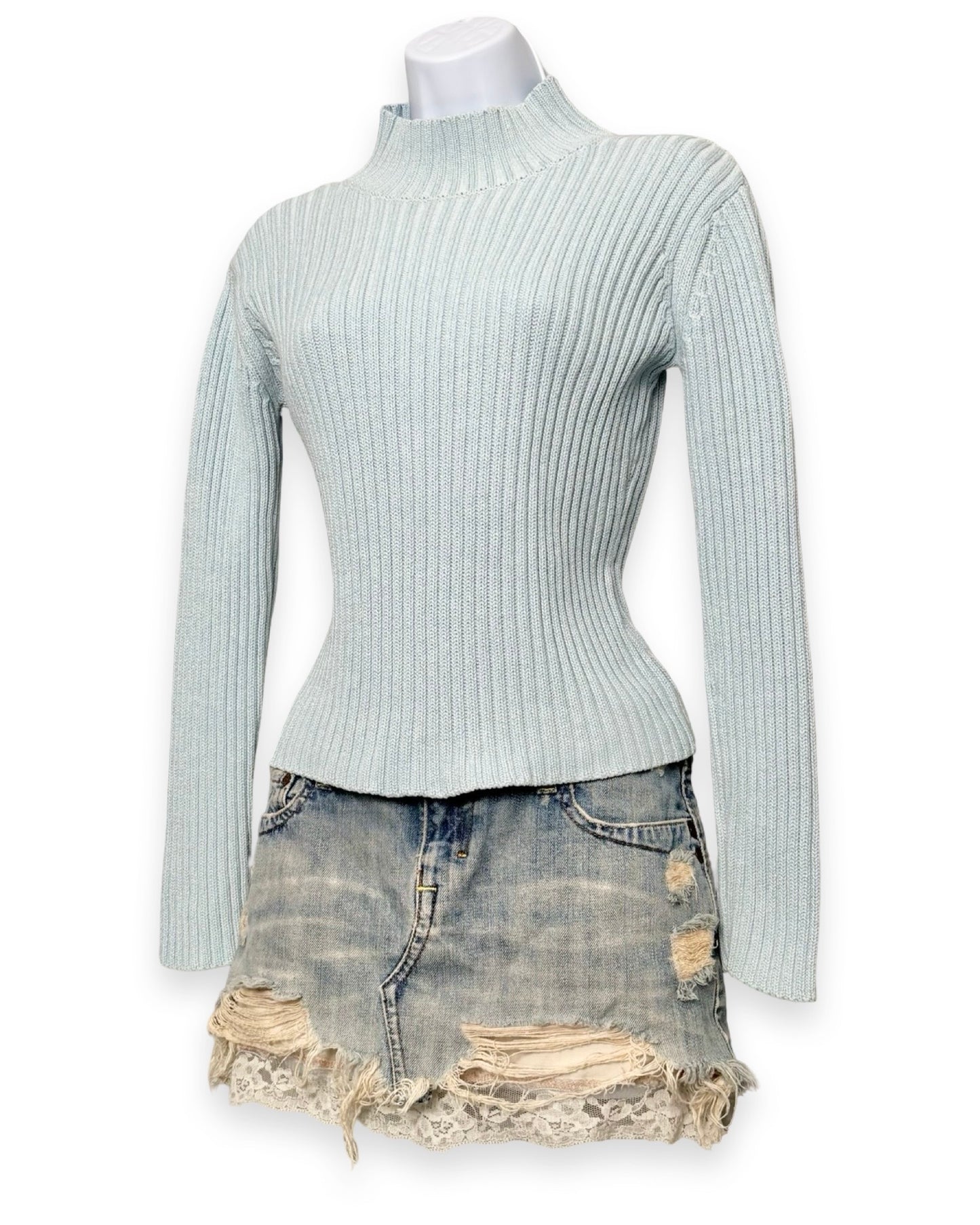 Gap 00's Blue Fitted Knit | Size XS