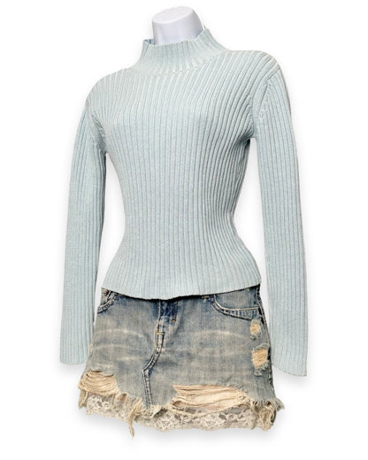 Gap 00's Blue Fitted Knit | Size XS