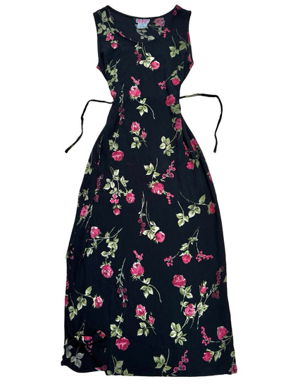 Floral 90’s Tie Back Dress | Size S