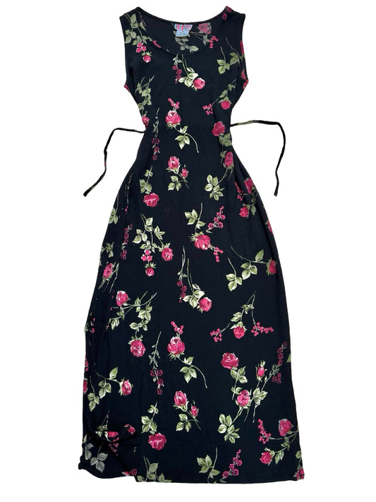 Floral 90’s Tie Back Dress | Size S