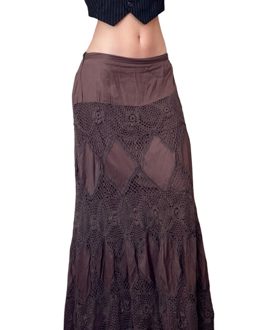 Willi Smith 00's Crochet Skirt | Size 31" Waist