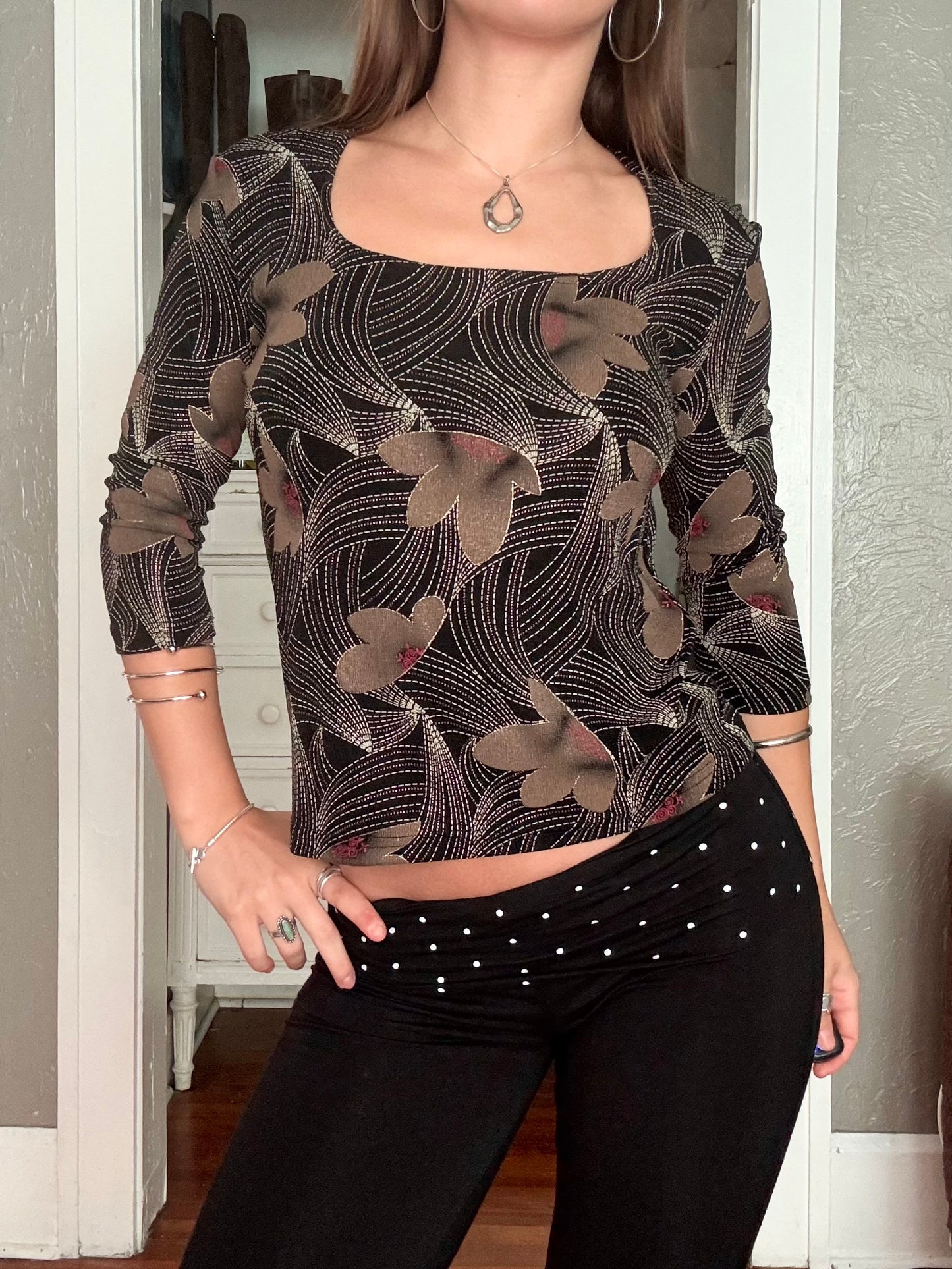 Printed 90's Top | Size S