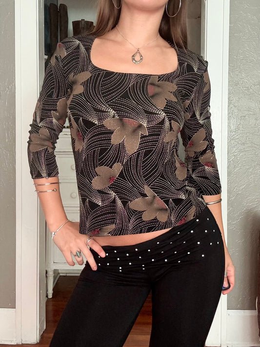 Printed 90's Top | Size S
