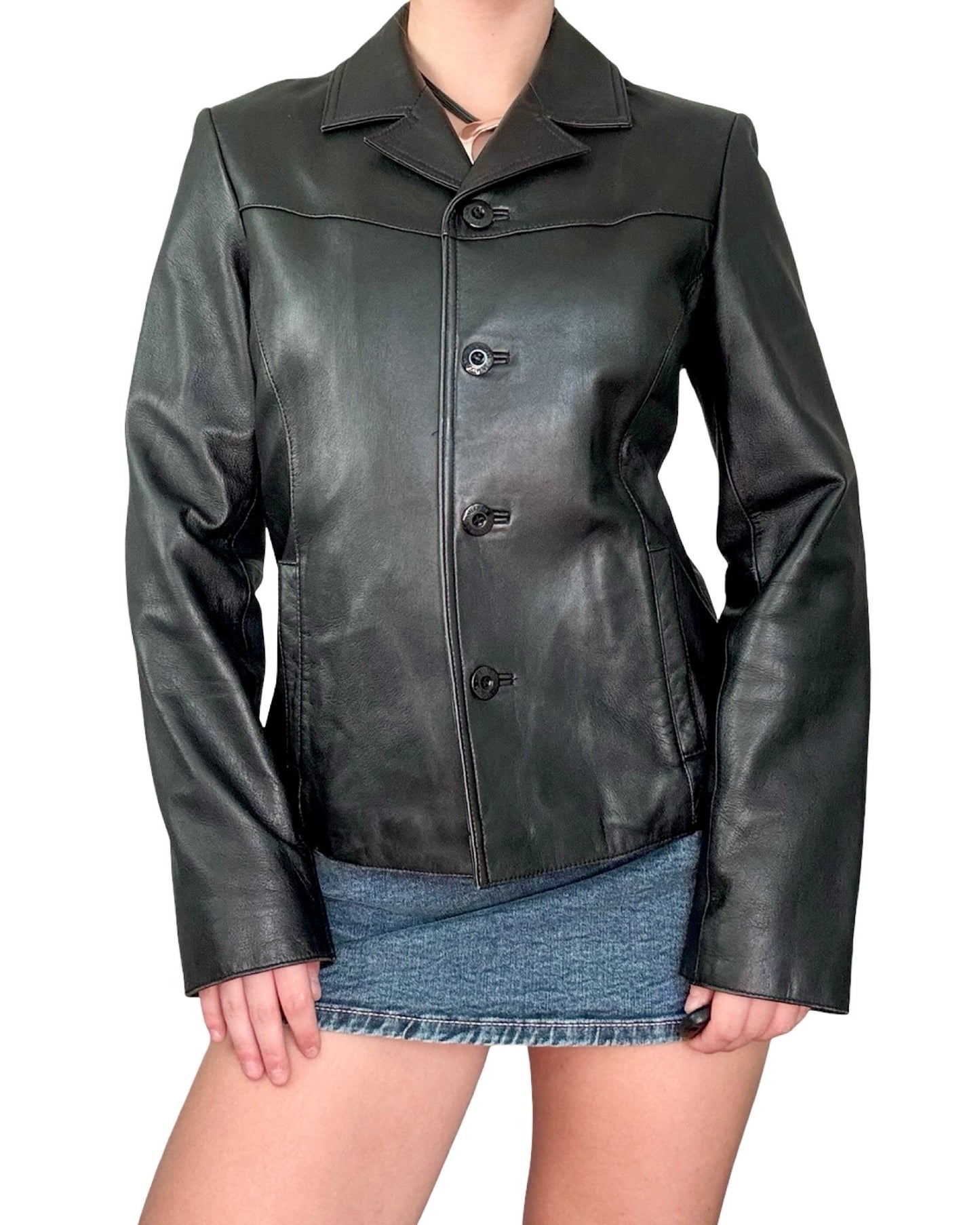 Wilson's 90's Leather Blazer | Size M